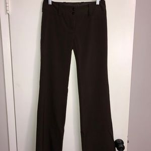Brown boot cut dress pants